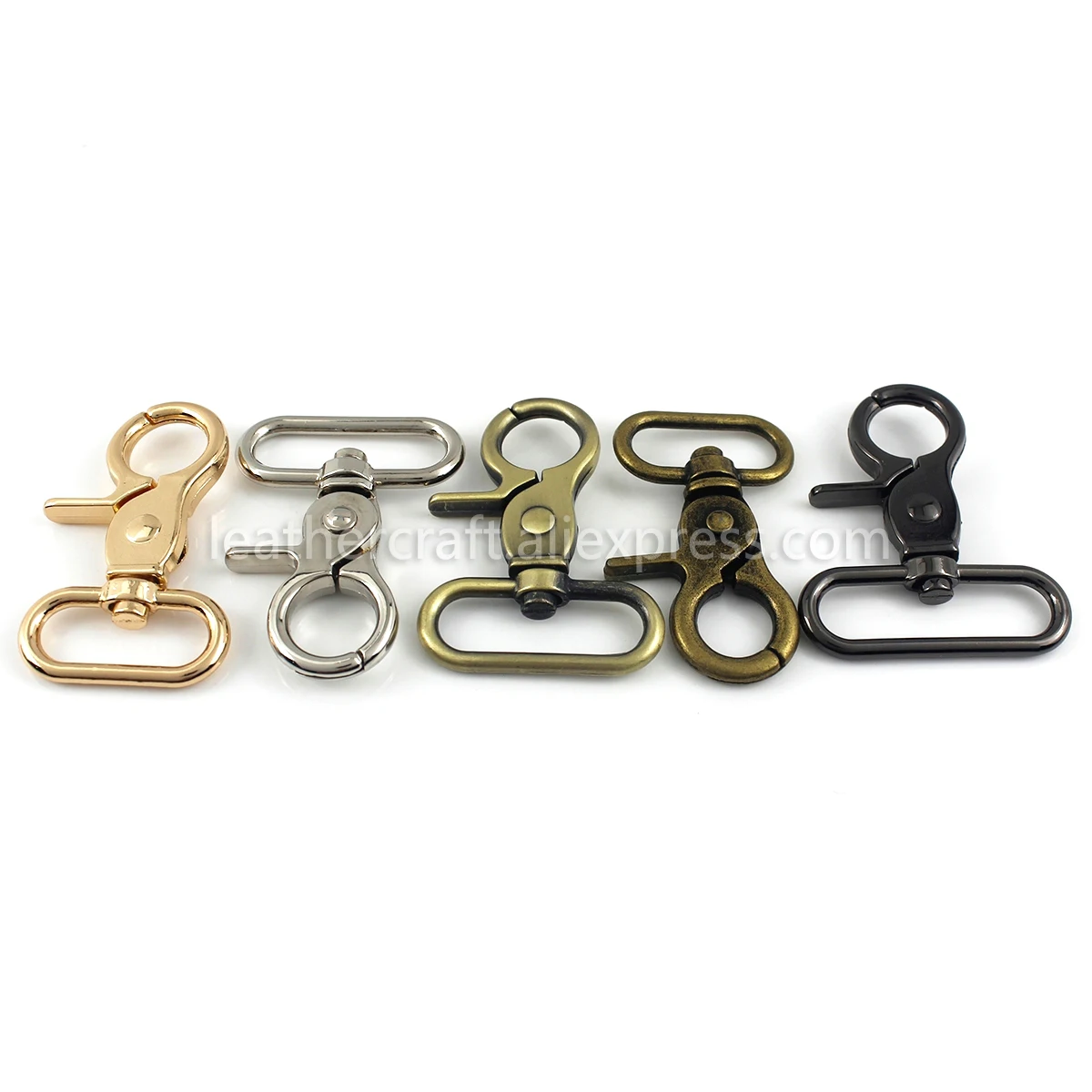 1pcs Metal Snap Hook Trigger Lobster Clasps Clips Oval Ring Spring Gate Leather Craft Pet Leash Bag Strap Belt Webbing