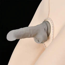 Sexy Elephant Nose Penis Sheath Sock Men Oily JJ Sleeve Breathable Underwear Gay Underpants Erotic Lingerie Elastic Male Panties