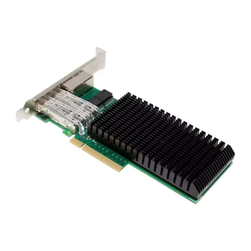 PCIe X8 X710-TM4 Dual-optical Dual-electrical Port Integrated 10-gigabit Server Network Card