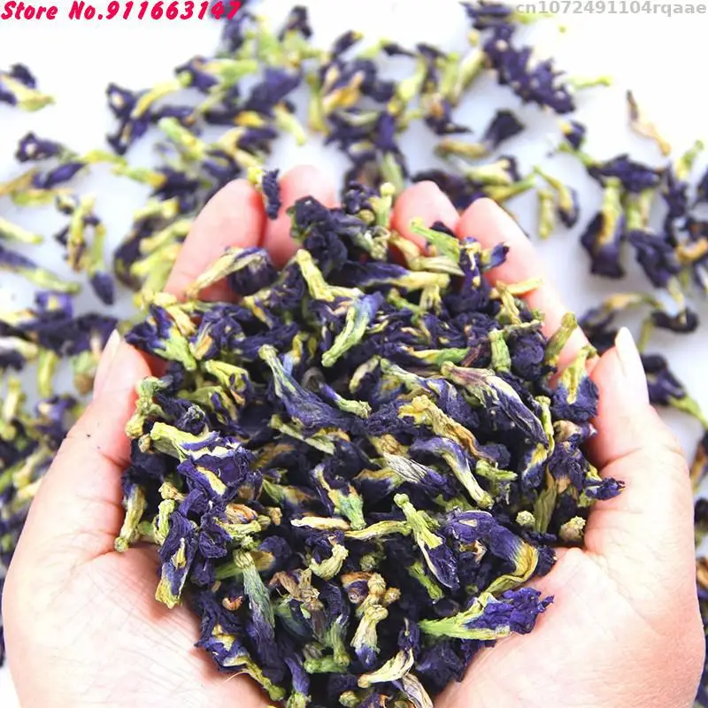 Premium Natural Butterfly Orchid Dry Blue Butterfly Pea Flower For Soap Candle Food Grade Experimental Dyeing Pigment Materials