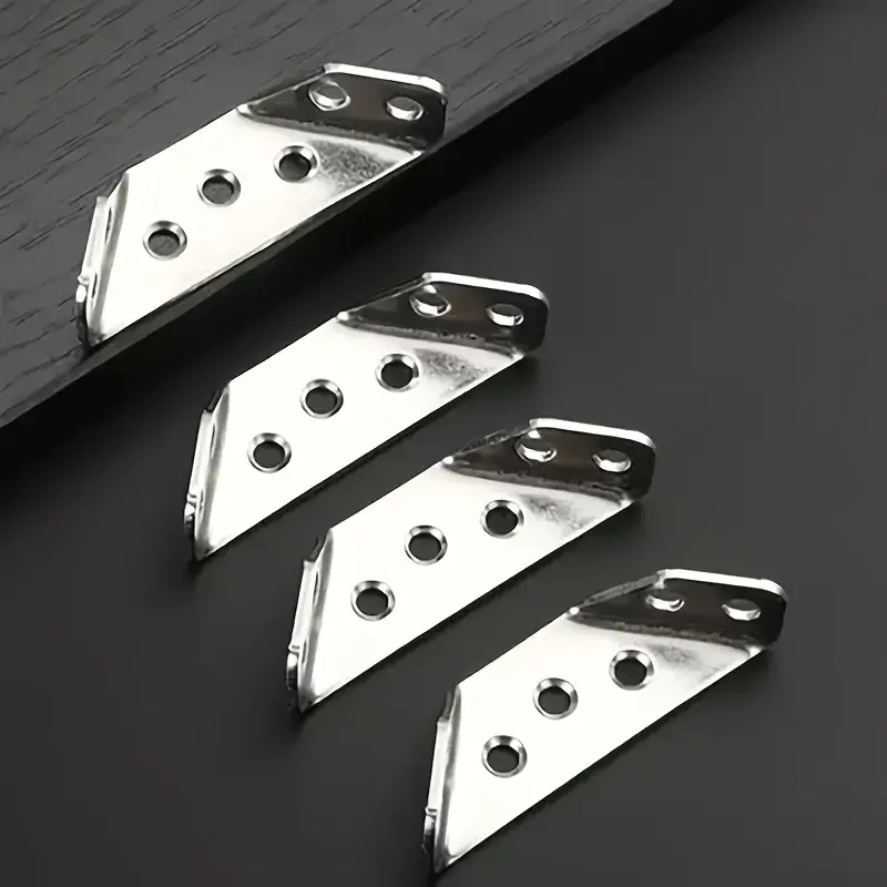 Stainless Steel Angle Bracket Universal Furniture Right Angle Fixed Bracket Cabinet Trapezoidal Layer Board Connector