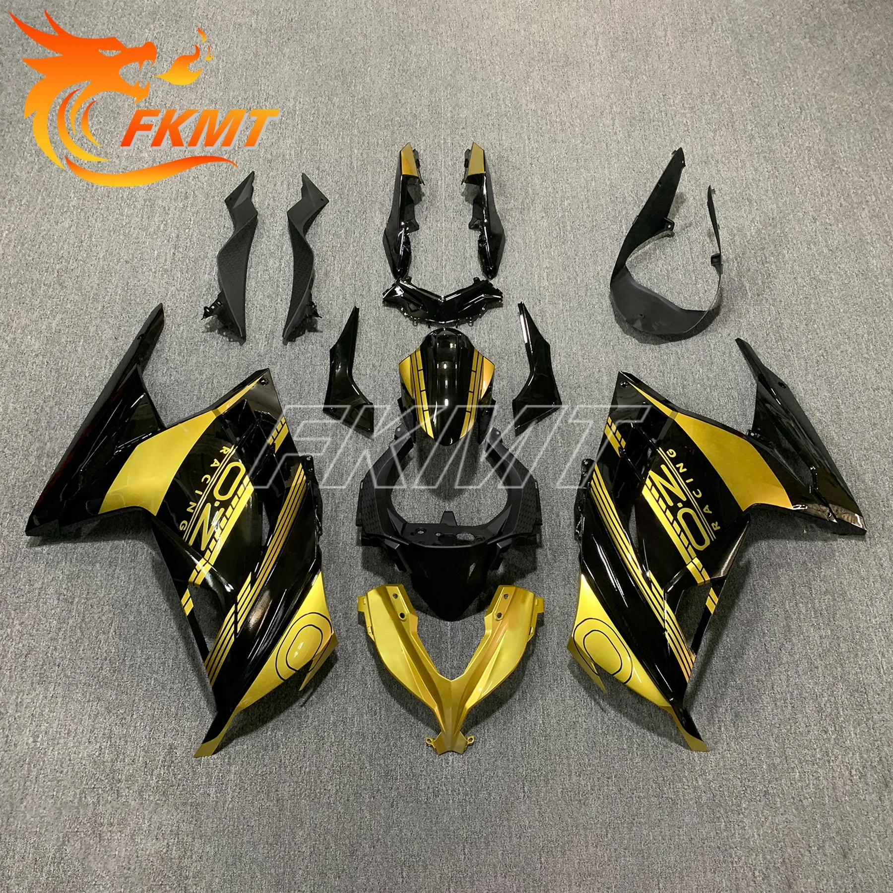 

Кузовной обтекатель, черный обтекатель из АБС-пластика, комплект обтекателя мотоцикла для Kawasaki Ninja250R Ninja300 2013-2017, полный комплект