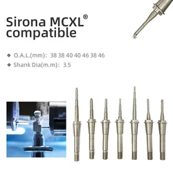 Cerec MCXL Burs strumento dentale MC XL Step Bur cilindro appuntito fresa odontoiatria 20 strumenti di laboratorio di macinazione per Sirona Cerec