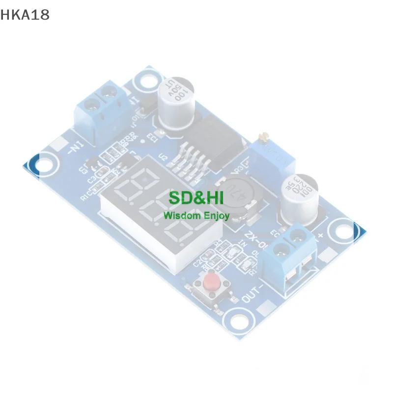DC DC Step Down Converter LED Display Voltage Regulator Volt Meter 4.0~40 To 1.3-37V Adapter Adjustable Power Supply LM2596