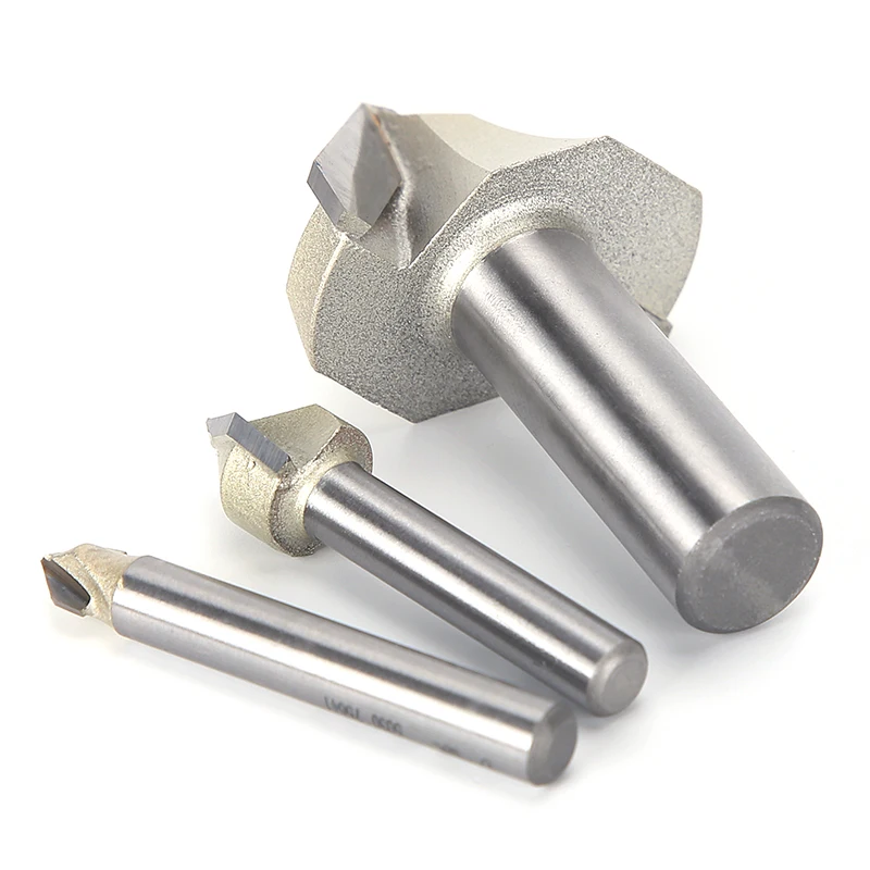 HUHAO V Type Milling Cutter Wood Woodworking Milling Cutter Carbide CNC Mechanical Tools Engraver V Bit V Carving Cutter Tools