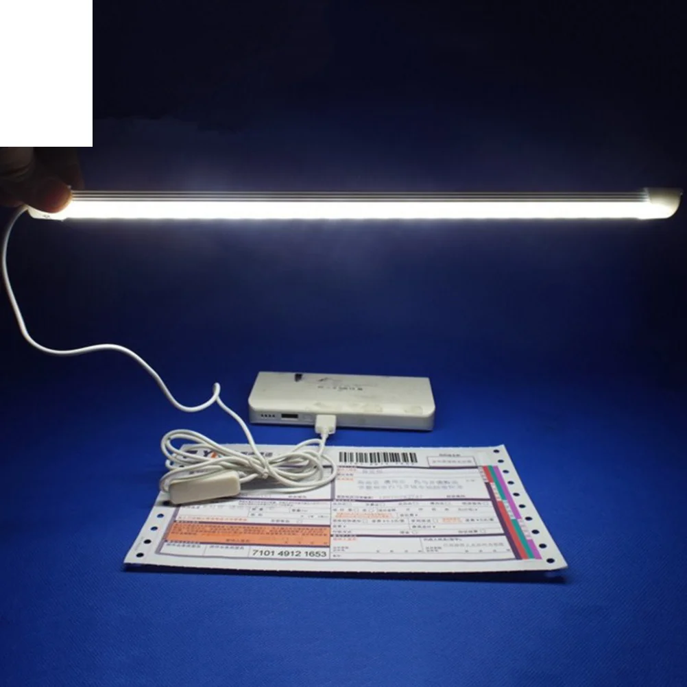 

22Cm 5V Usb Led Reading Lamp White Table Lamp For Desk Bedside Night Light Mini Usb Emergency Light Strip Room Decorative