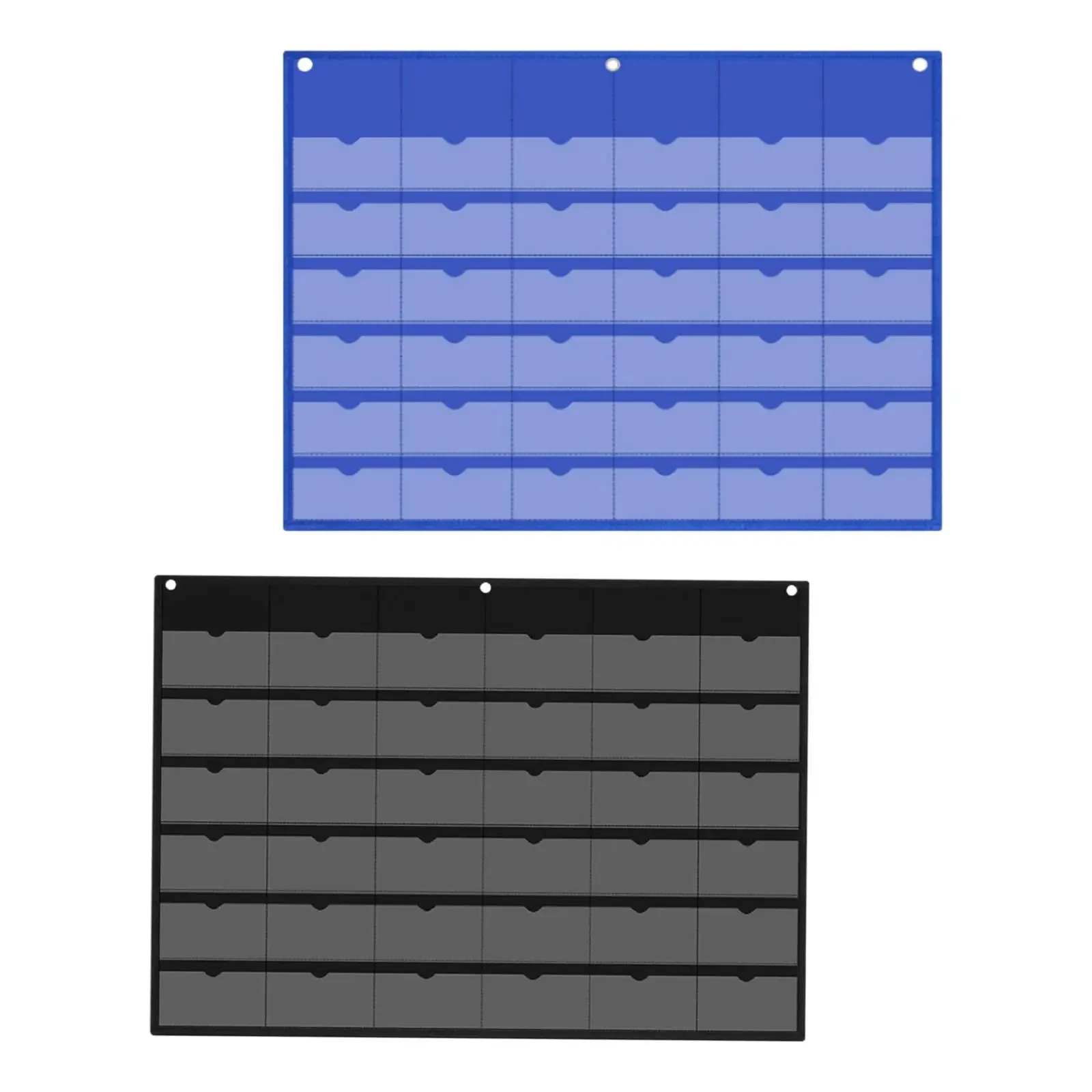 กระเป๋าจัดระเบียบอเนกประสงค์ ที่ใส่เครื่องคิดเลข ผ้าอ็อกซ์ฟอร์ด ช่องใส่การ์ด 36 ช่อง สำหรับจัดเก็บของใช้ในบ้าน หอพัก ตู้เสื้อผ้า ผนัง ประตู
