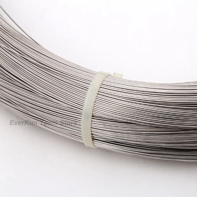 Alambre de resorte 304 alambre de acero inoxidable 0,4/0,5/0,6/0,7/0,8/1/1,2/1,5/1,8/2/2,5/3/3,5/4mm cables de acero elásticos de amarre de un solo hebra