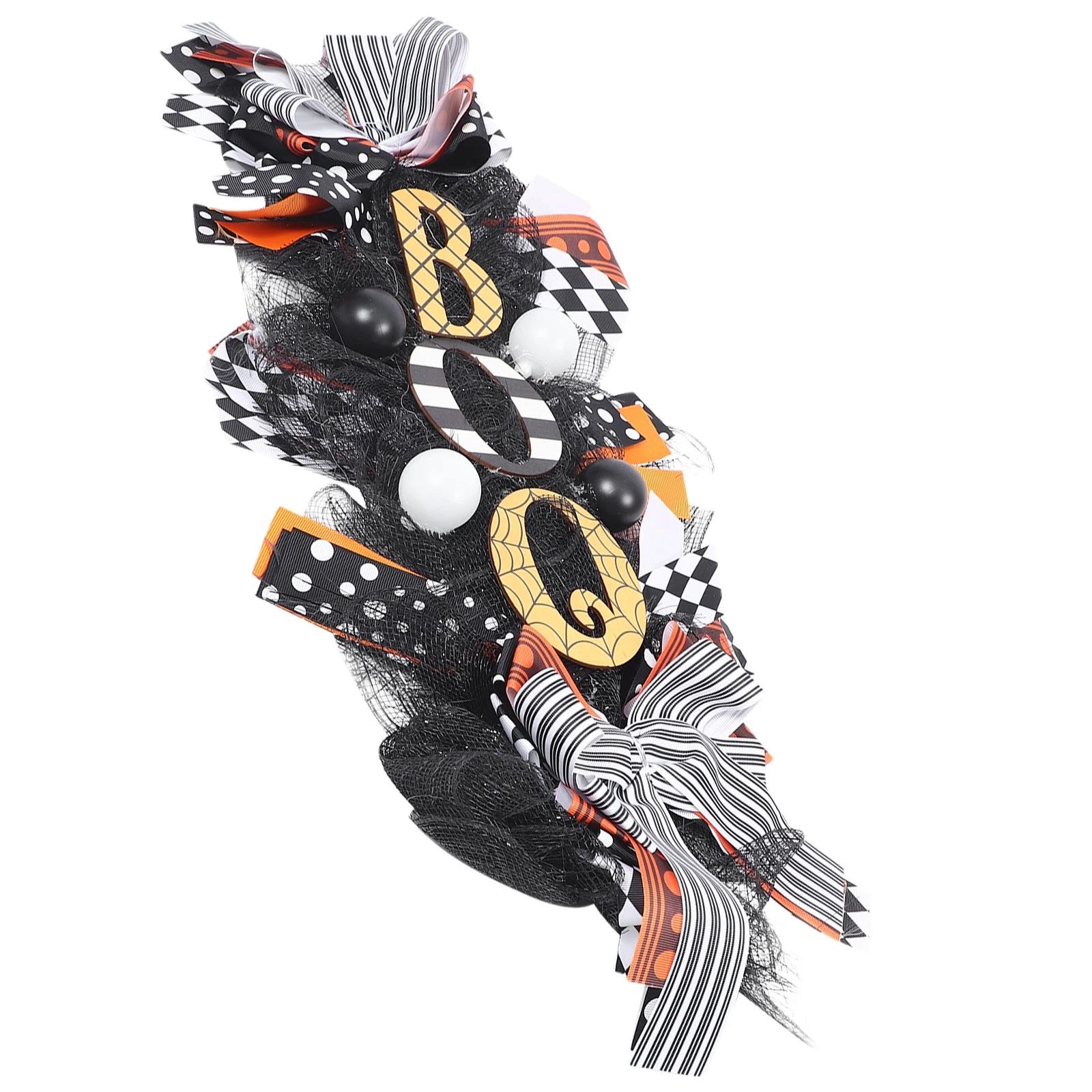

Pumpkin Wreath Halloween Ornament Colorful Haunted House Pendant Fall Decor Festival Door Hanging Scary Design Creative Modeling