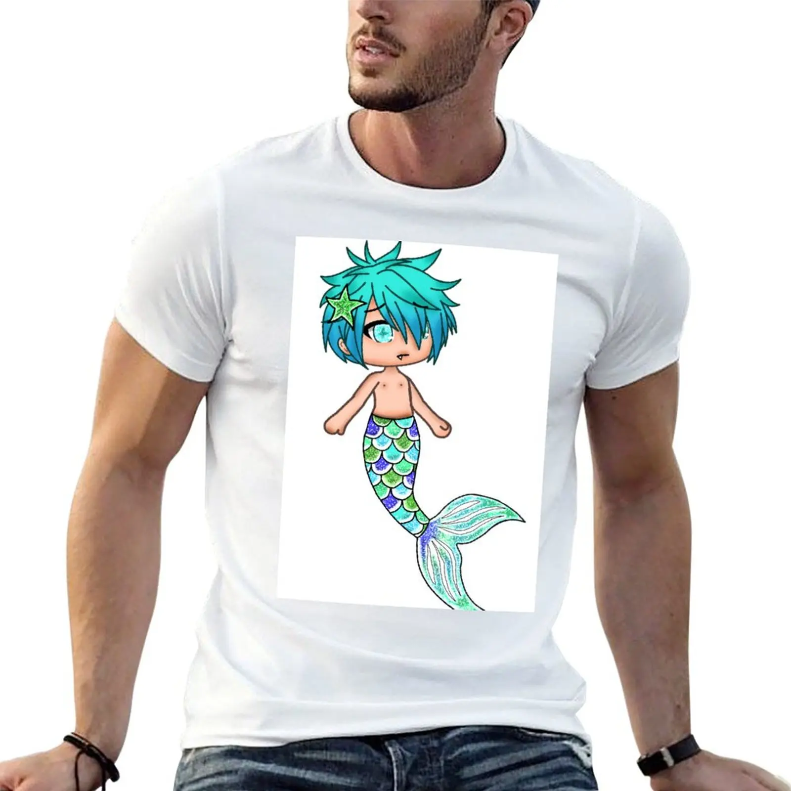 

Sad Merman Gacha Life Edit T-Shirt man t shirt summer man t shirt designer T-Shirt