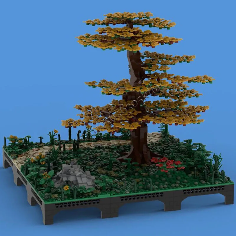 2660 Stück Bäume Diorama eines Ahornbaums MOC Anpassen des modularen Bausteins kreatives Design pädagogisches DIY-Spielzeug Geburtstagsgeschenk