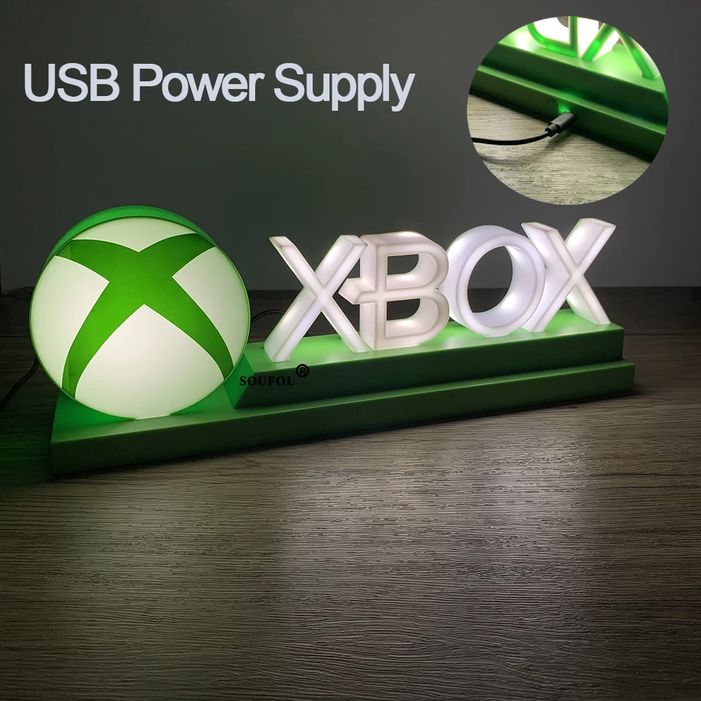 2025 جديد الألعاب النيون أيقونة أضواء مصباح ل X-BOX تسجيل لعبة التحكم الصوتي ديكور LED الجدول مصباح الموسيقى أجواء ضوء الليل