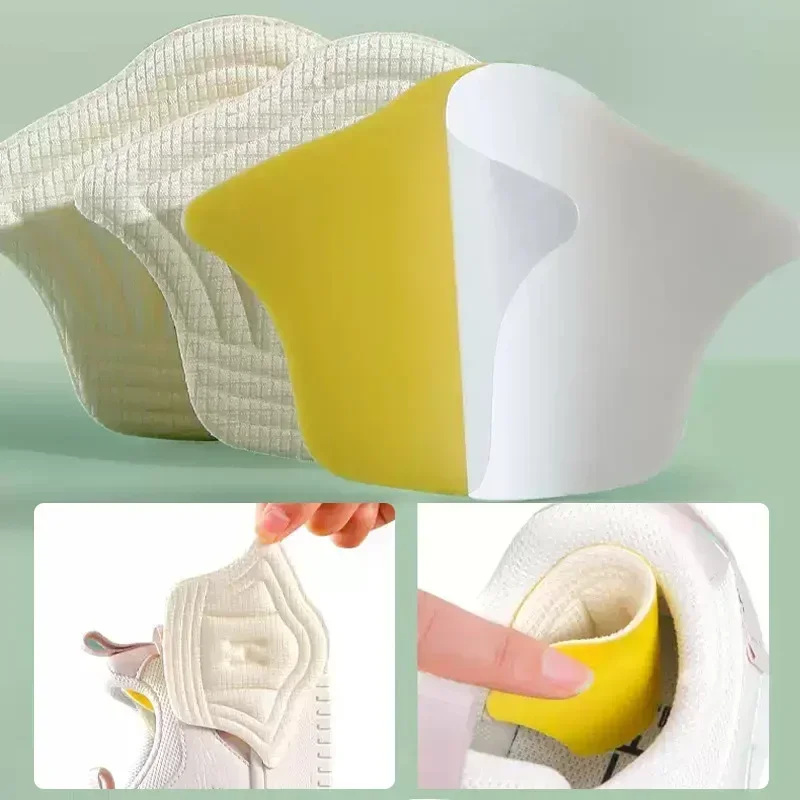 Shoe Heel Pads for Big Shoes, High Elastic Foam Insert Reduce Size, Prevent Heel Slip & Abrasion, Unisex Beige