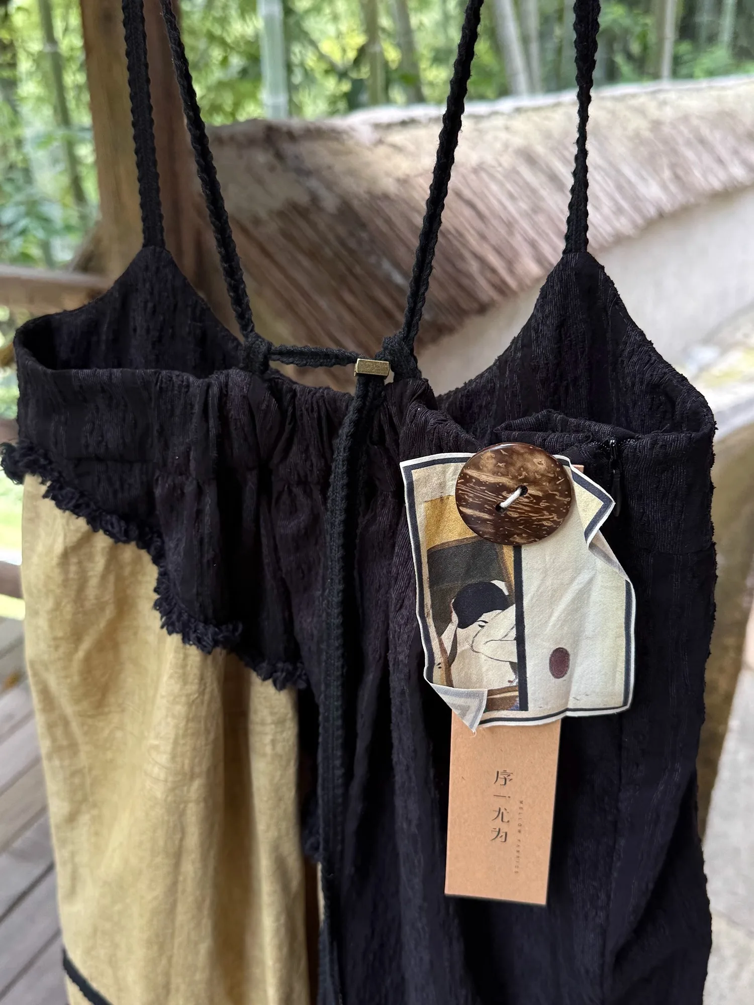 New Chinese Sle High Waist A-Line Skirt Bla Midi Dr Elastic Straight Patchwork Artistic Design Cotton Ci Commute