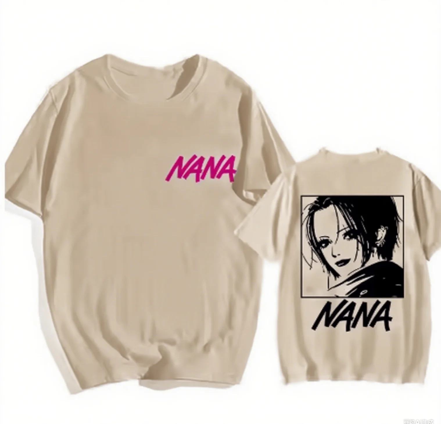 

Хлопковая футболка с аниме Merch NANA, двухсторонний дизайн, идеально подходит для нарядов в стиле NANA, уличная футболка с принтом, Новое поступление, S-4XL