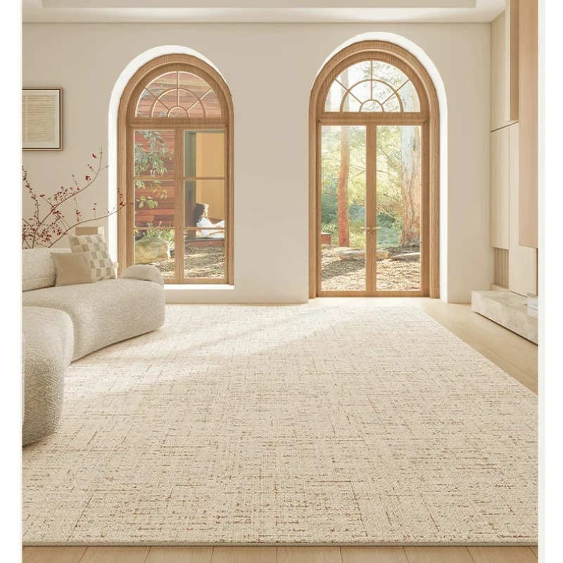 

Bedroom floor mat light luxury premium leave-in washable household cream wind waterproof and anti-fouling blanket