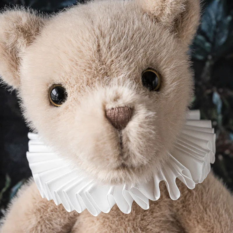35cm Teddy Bear with Scarf Stuffed Animals Cute Cuddle Bunny Dolls Children Birthday Gift Pillow Home Living Room Decoration