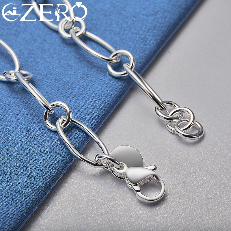 ALIZERO 18K Gold Bracelet 925 Sterling Silver Zircon Crab Bracelets Chain For Women Wedding Fashion Party Charm Jewelry Gift