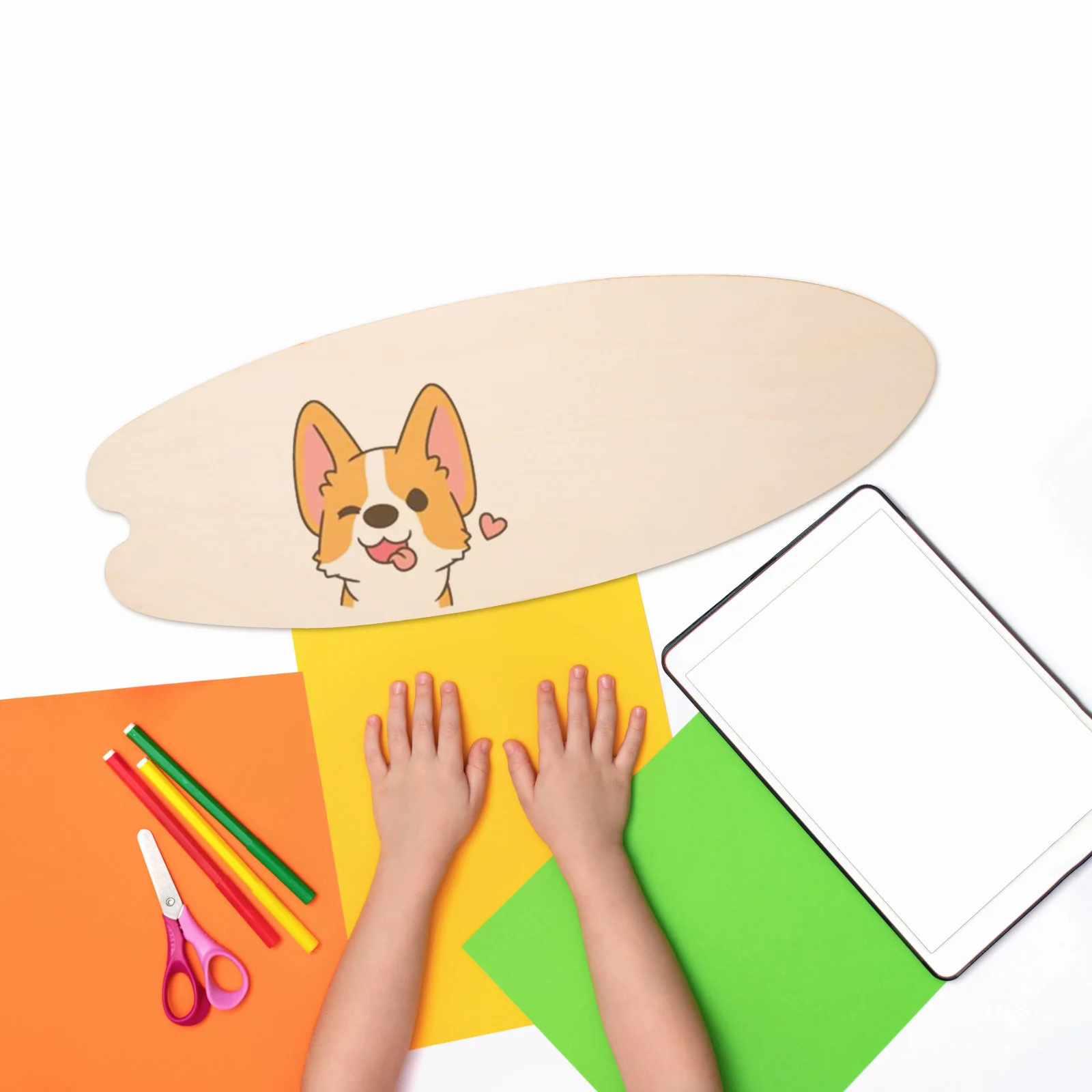 

3Pcs Blank Surfboard Wall Sign Wooden Craft Decor for DIY Painting Unfinished Wood Hanging Ornament Home Beach Theme Decoration