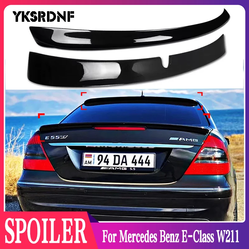 

Rear Roof Trunk Lid Car Spoiler Wings For Mercedes Benz E-Class W211 E180 200 260 300 320 240 230 280 35 Tuning Accessories Part