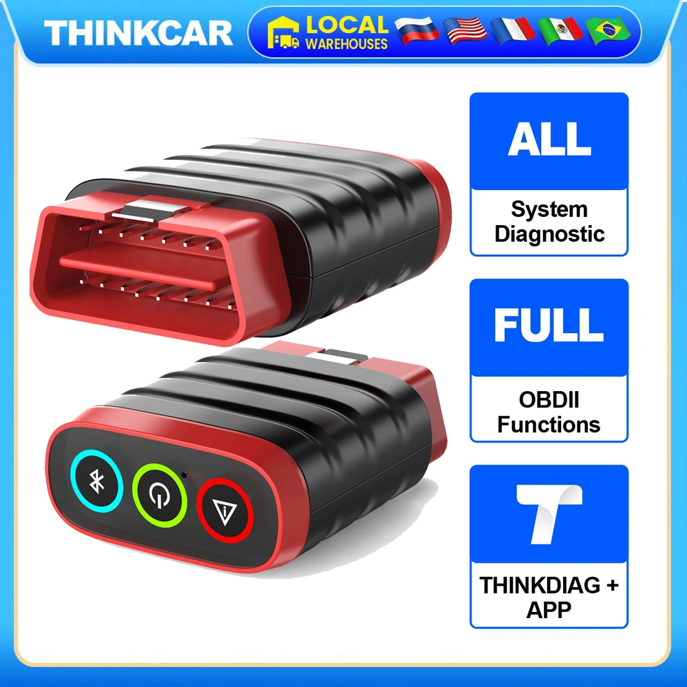 Thinkdiag Mini Diagnostic Tools Full System Thinkcar OBD2 Scanner Lifetime Free Update Bluetooth Scan Tool Automotive Scanner