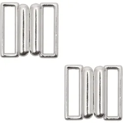 2/4/6pcs Bra Clip Hook silver Rectangle Tape Closure Hook & Sewing On Clothes Clasp bra buckle Waist Extenders