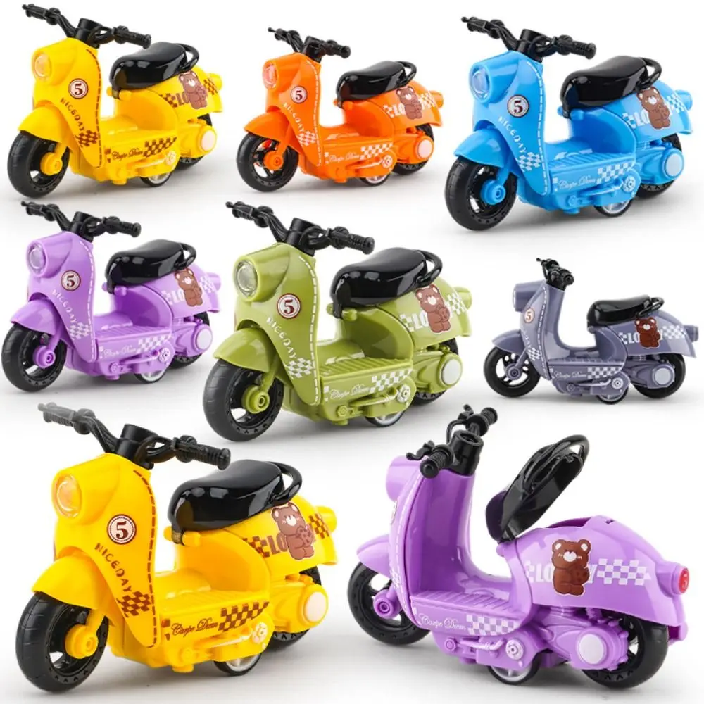 Creative Miniature Alloy Motorcycle Model Diecast Vehicle Simulation Motorcycle Mini Crafts Motorcycle Pull Back Boy Children