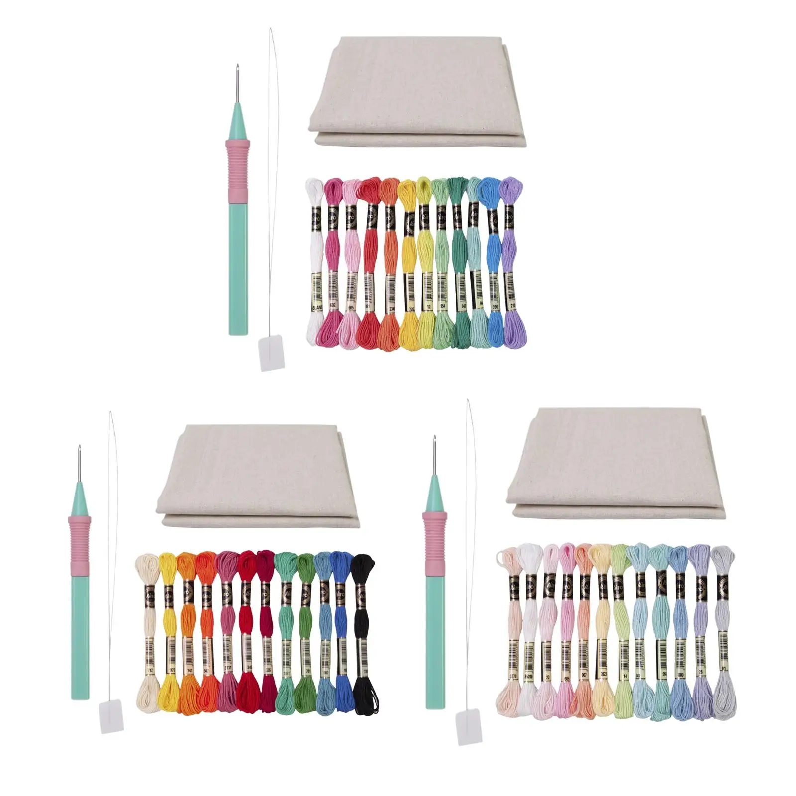 Embroidery Pen Punch Needle Kits for Pillowcases Sewing and Embroidery Works