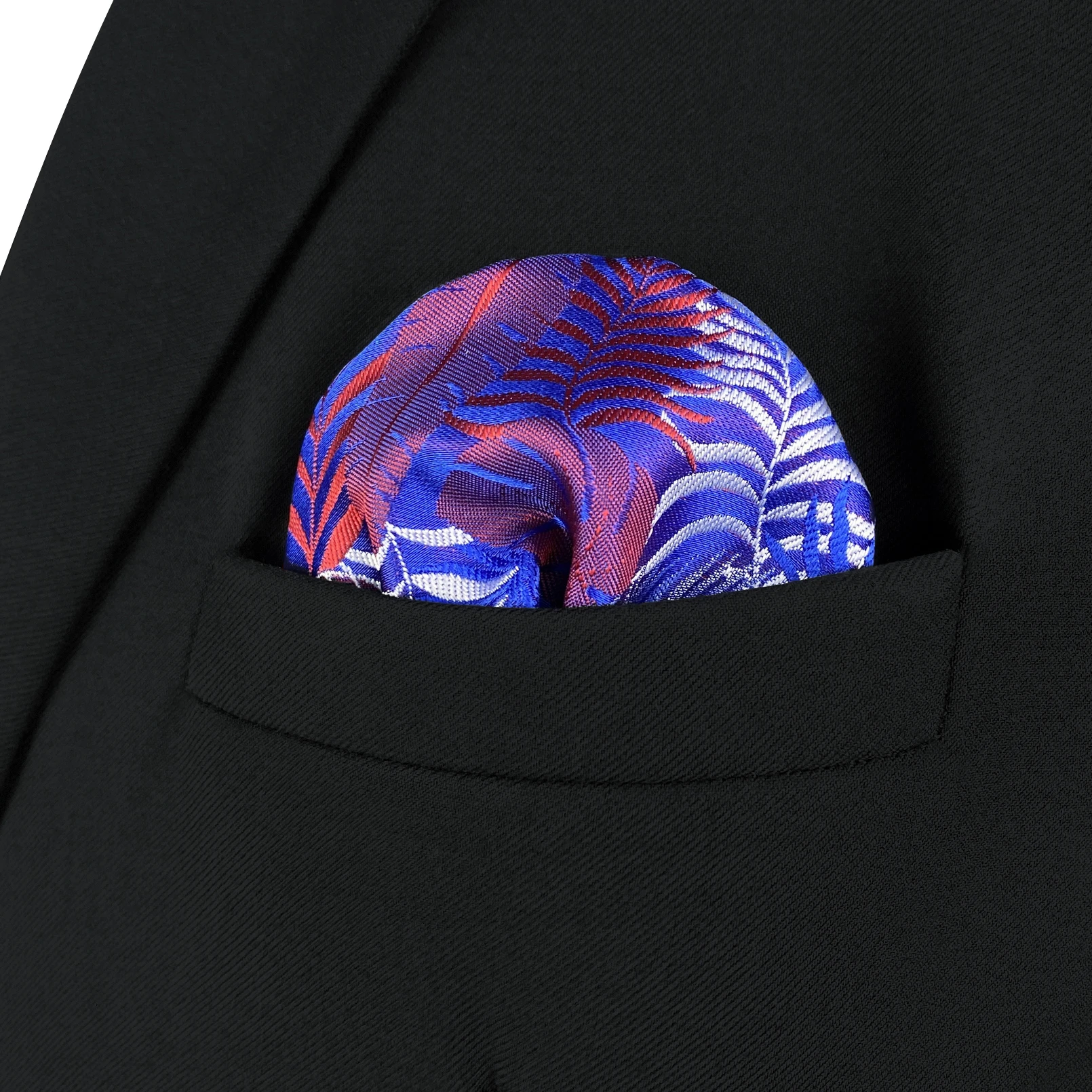 Bleu Floral Paisley hommes poche carré classique soie violet Hanky affaires mode mouchoir mariage