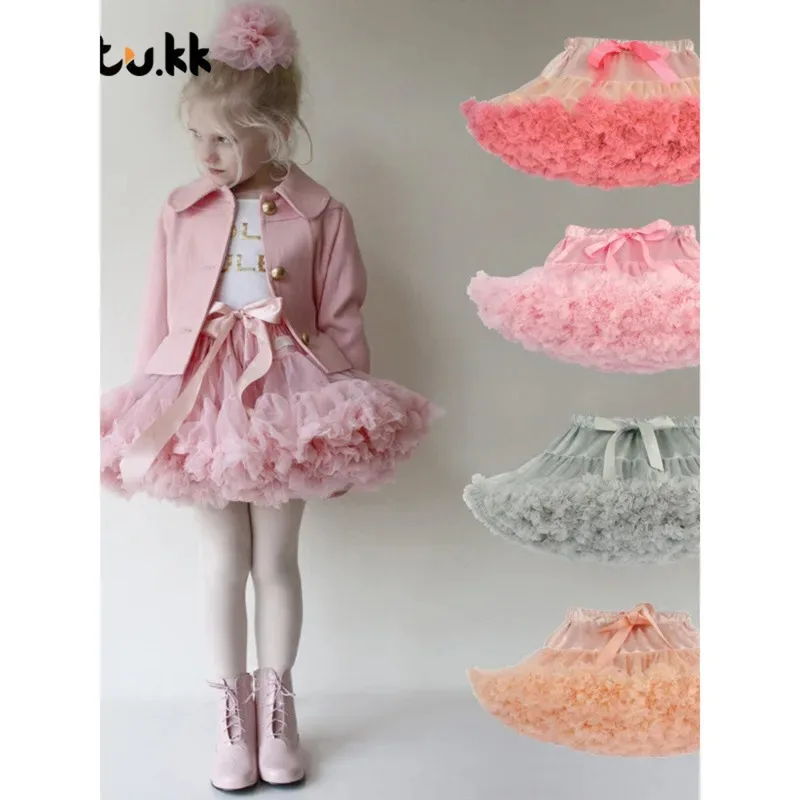 

Half Skirt Milan Classic Style Children's Puffy Skirt Girls' Spring Summer Tutu Skirt Princess Skirt Mesh Skirt