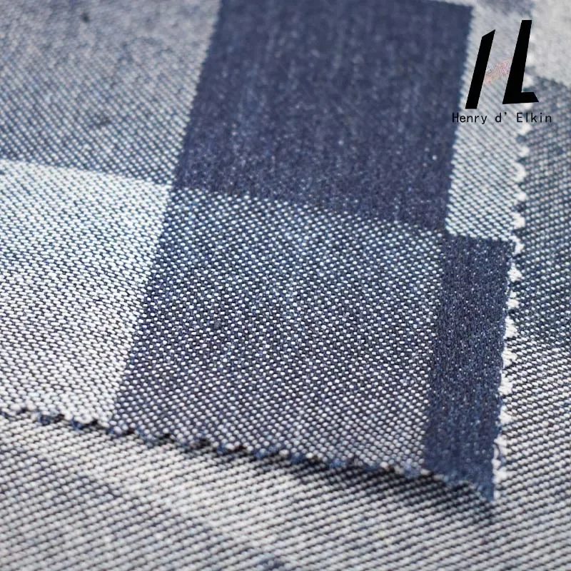 Модная винтажная джинсовая ткань в стиле пэчворк, жаккардовая джинсовая ткань для шитья брюк, юбки, куртки, чемодан, материал «сделай сам», оптовая продажа