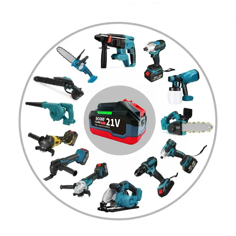 18V 21V 6.0 9.0 12.0Ah dobíjecí lithiová baterie pro Makita 18V elektrické nářadí aku klíč, pila, vrtačka, bruska, šroubovák - náhled 6