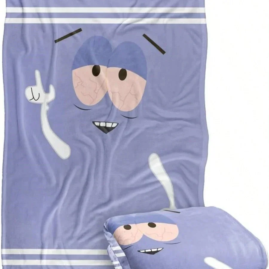 South Park Towelie Blanket Single Sided 2D Print Nostalgic Soft Flannel Blanket Bedroom Living Room Couch Throw Cozy Vibe Gift