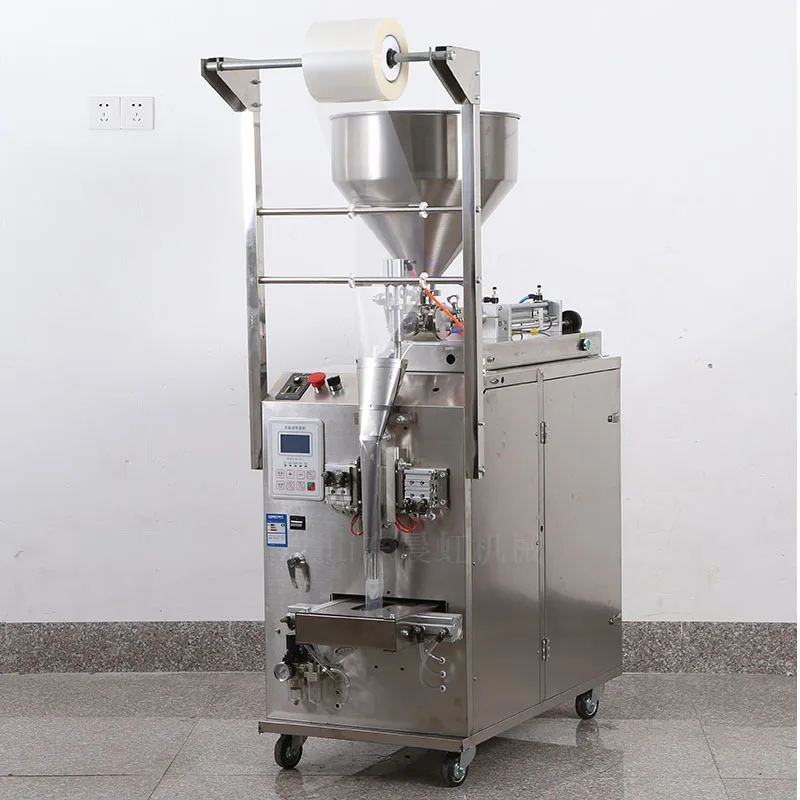 HCY Electric sauce packaging machine, chili oil automatic packaging machine, three-sided sealing metering packaging machine