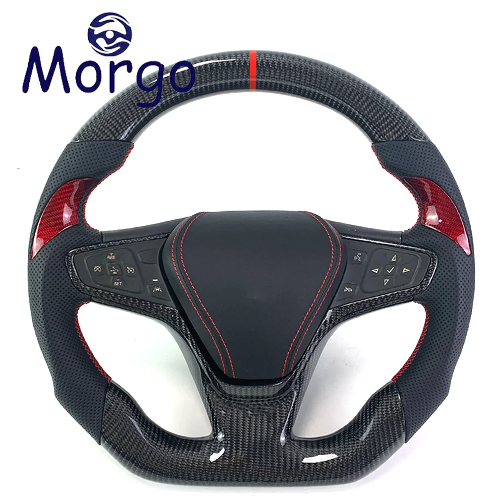 

Cars accessories Custom Carbon Fiber Steering Wheel For 2016-2023 for Chevrolet Malibu XL Sports Style