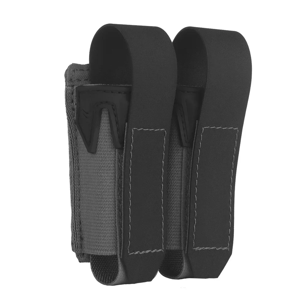 NONE K Type 9MM Tactical Double Magazine Pouch Black 8