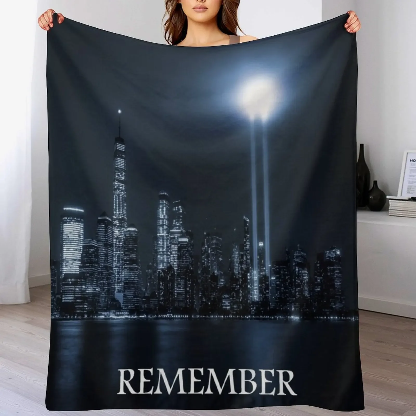 

Twin Towers-Remember Throw Blanket Thermal Warm Personalized Gift Blankets