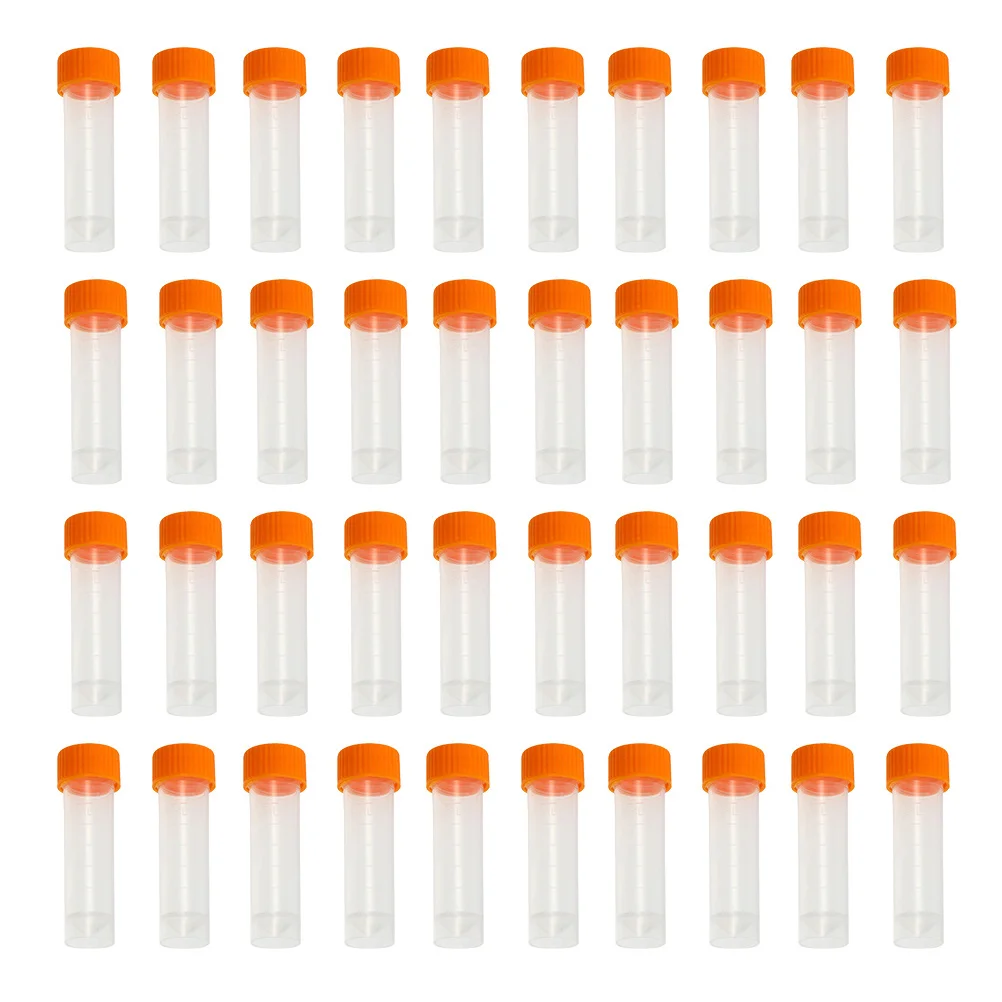 

81Pcs Sampling Tubes Plastic Freezing Tubes Screw Lid Transparent Durable Sample Storage Experiment Supplies