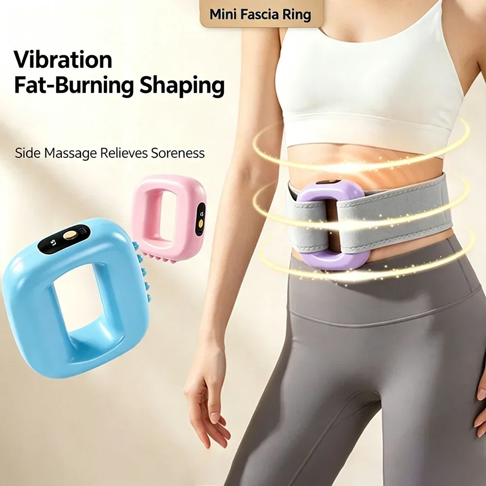 Mini Rechargeable Fascia Rings Massager,Cordless Massagers With Belt,Deep Tissue Fascia Release Tool,For Multiple Body Locations