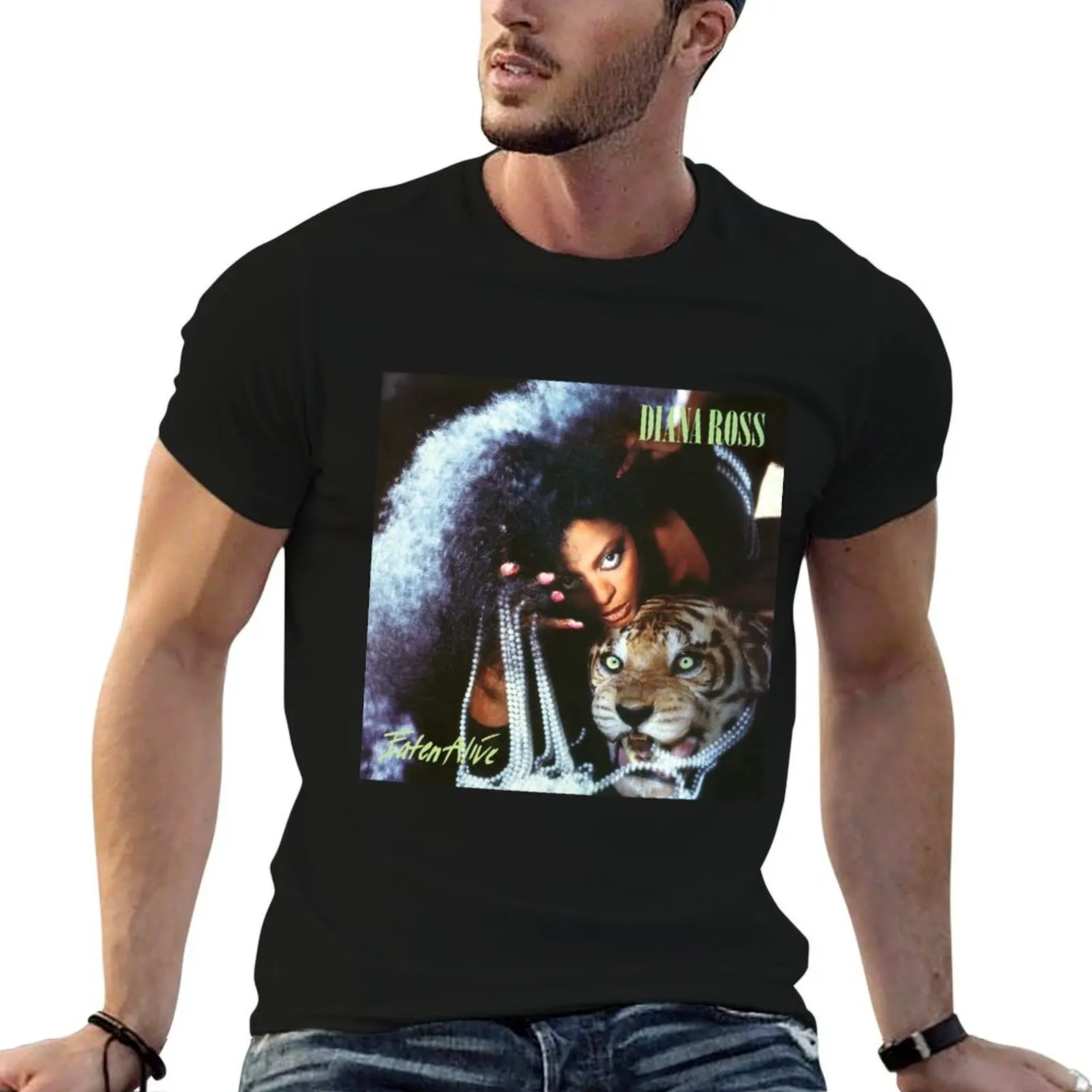 T-shirt Diana Ross Eaten Alive à manches courtes pour le travail quotidien