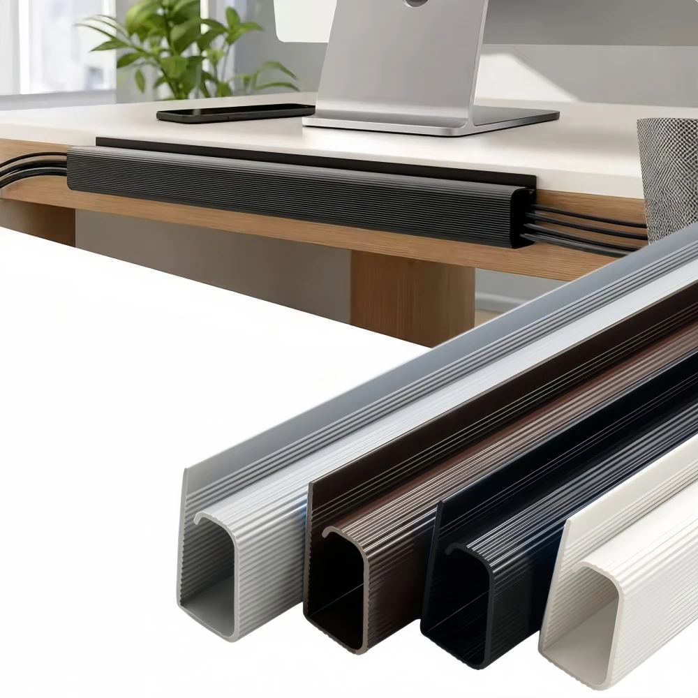 1/2PCS Multi-functional Cable Organizer Cable Management Accessories Cable Protecter No Drilling Under Desk Management Tray