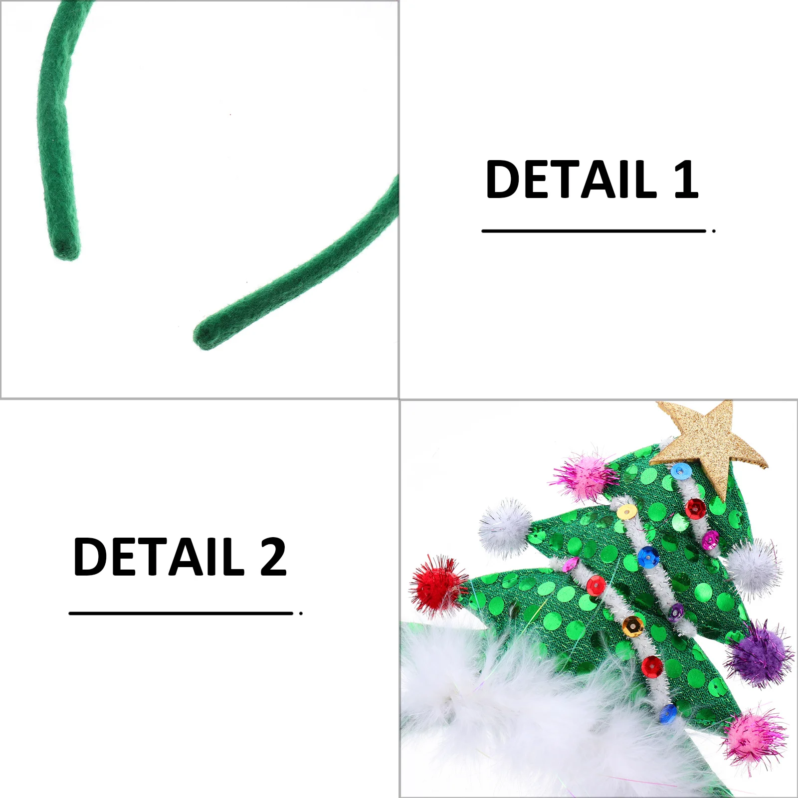 

4pcs Kids Christmas Headb Hair Hoop Santa Hat Accessories Photo Props Lightweight Non Deformation Holiday Gifts