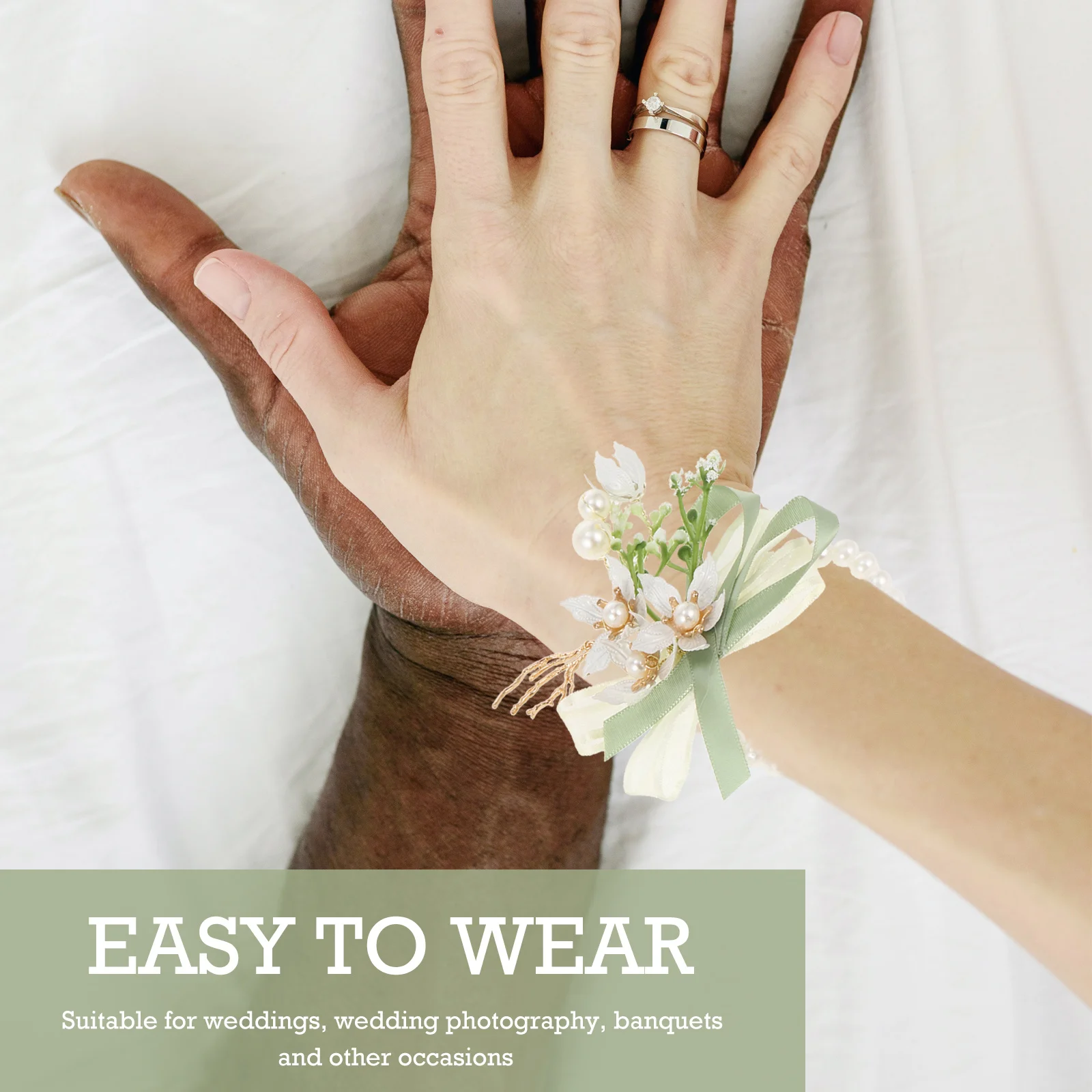 2 قطعة زهرة المعصم الصدار مجموعة العروس وصيفه الشرف اكسسوارات الزفاف مجوهرات الزفاف زهرة العروة لوازم الزفاف بروش