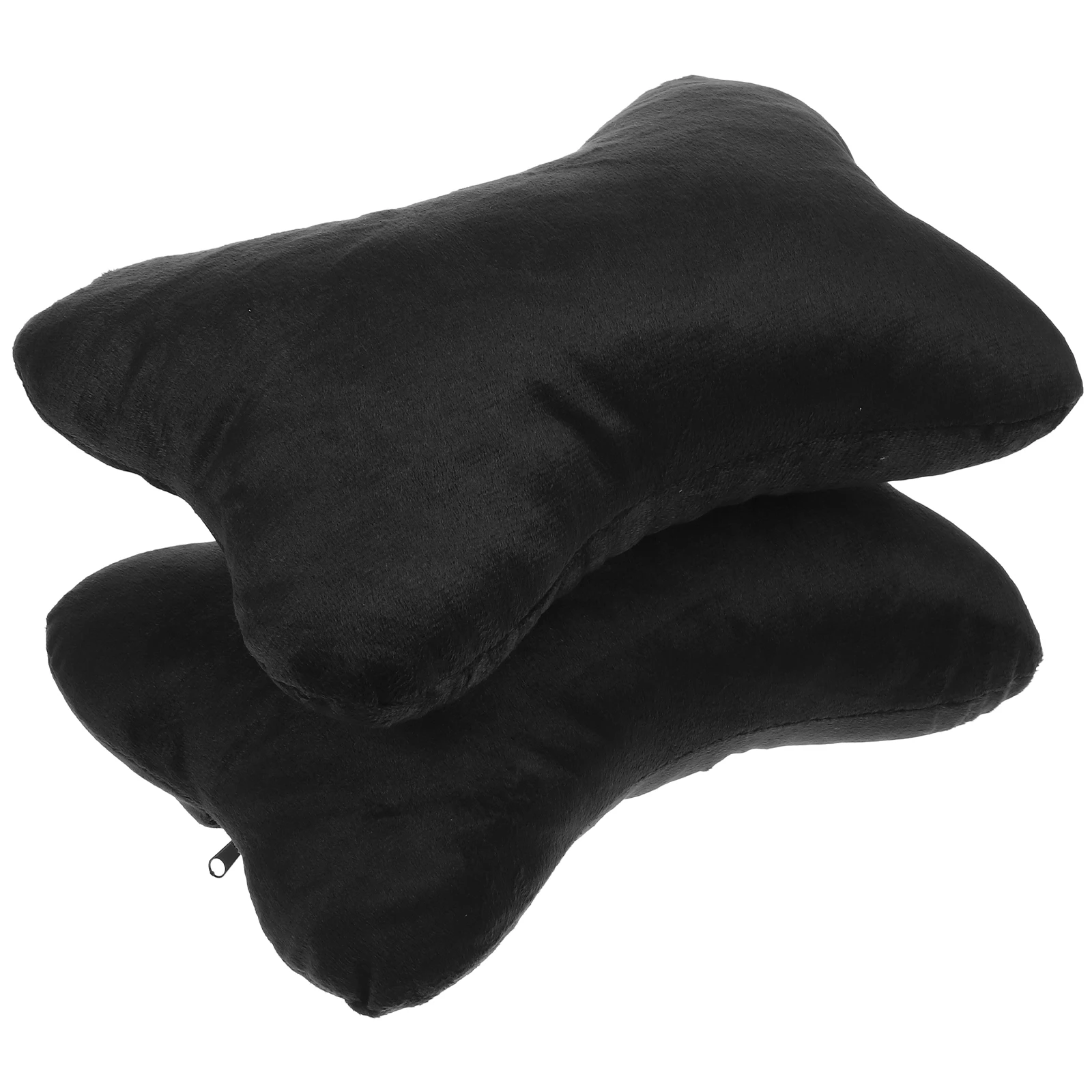 

2Pcs Car Neck Pillow Soft Support Cushion Black Headrest for Driving Travel Car Accessories Breathing Comfortable Stuffed