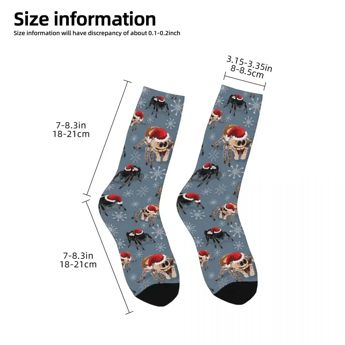 Holiday Regal Jumping Phidippus Regius Socks High Quality Stockings All Season Long Socks for Unisex Birthday Present