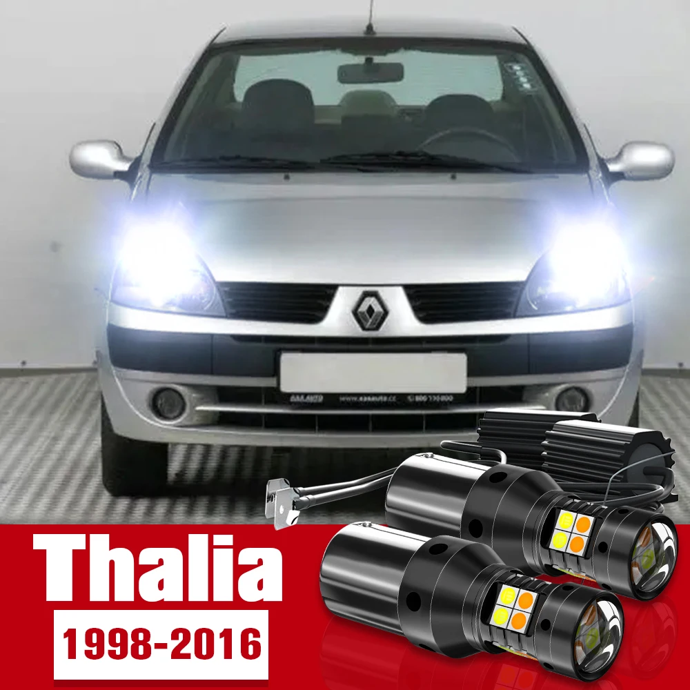 

2pcs LED Accessories Dual Mode Turn Signal+Daytime Running Light DRL For Renault Thalia 1998-2016 2009 2010 2011 2012 2013 2014