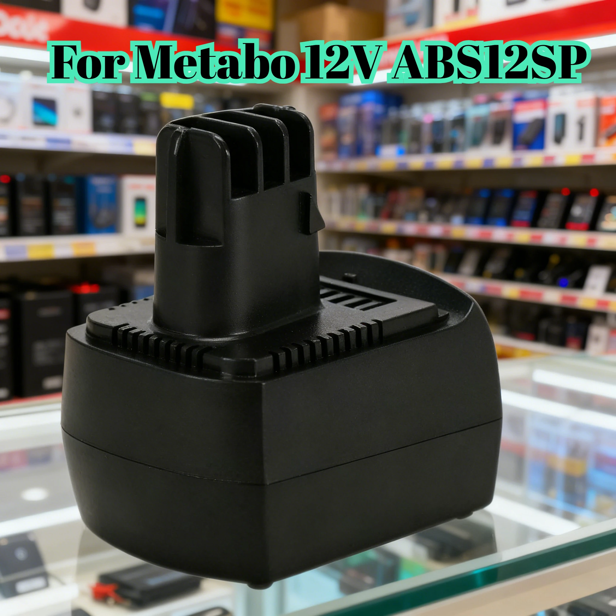 Batterie de remplacement pour batterie Li-ion Metabo 12V ABS12SP ULA 9.6V-18V pour outils électriques sans fil