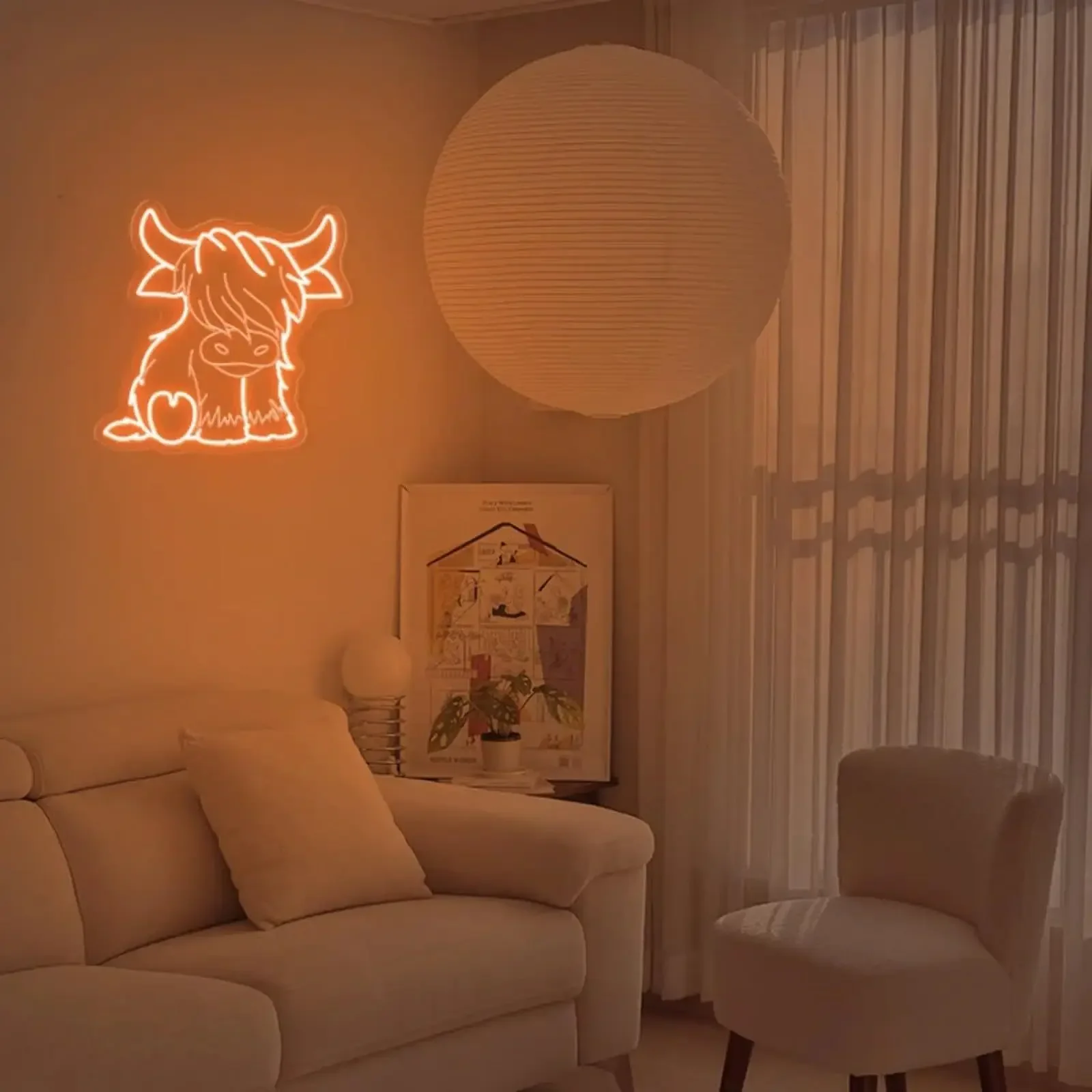  Yak LED Neon Sign USB Dimmable Neon Light Sign for Gameroom Bedroom Bar Livingroom Birthday Party Gift Wall Decoration