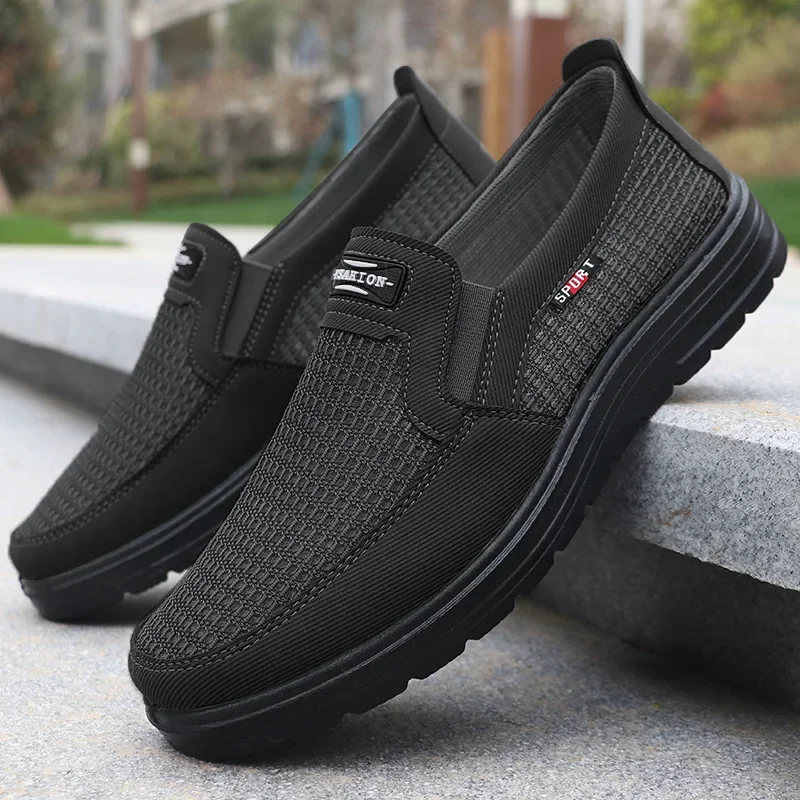 Lightweight Men Casual Shoes Canvas Shoes Wear-resistance Non-slip Mens Loafers Breathable Comfort Driving Shoes Zapato Hombre