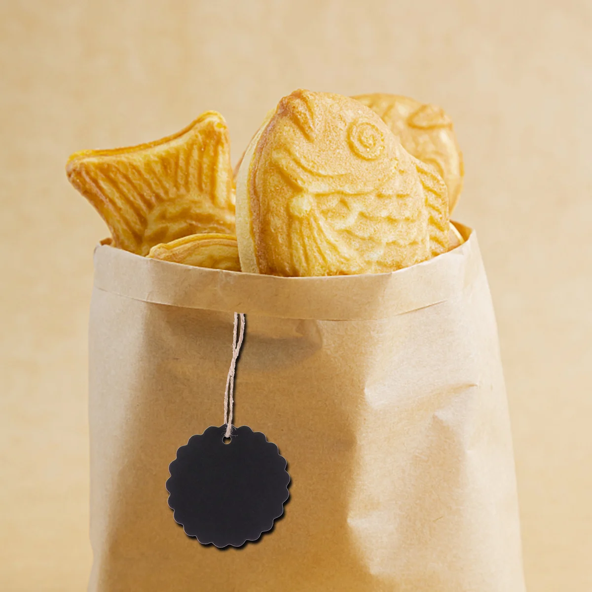 100 قطعة 5 سنتيمتر كرافت ورقة هدية علامة فارغة متمنيا بطاقة للمشاريع الحرفية كرافت ورقة العلامات متمنيا بطاقة فارغة العلامات #1